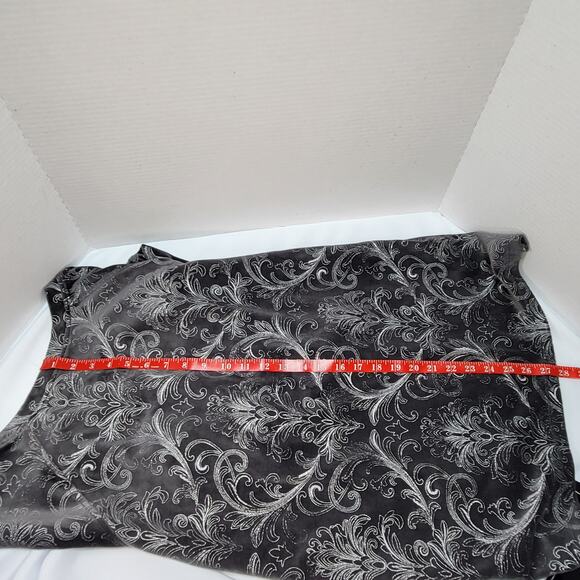 Chico's Zenergy Velour Foiled Scroll-Print Long Sleeve Women's Tunic - Picture 6 of 7